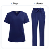 Women's Medical Scrub Set – Soft Nursing Uniform with Top & Pants for Hospital, Dental & Clinical Use