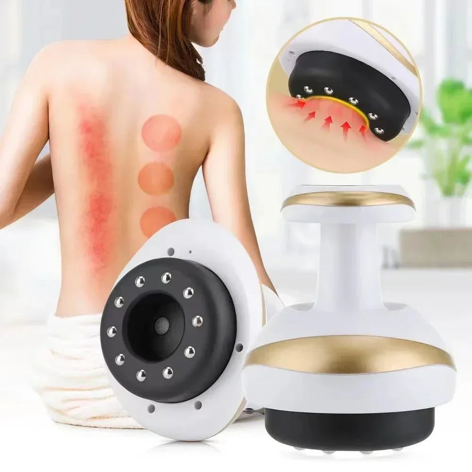6/9 Gear Negative Pressure Vacuum Suction Cup Body Fat Burner Guasha Massage Home Rechargeable Electric Heating Cupping Massager