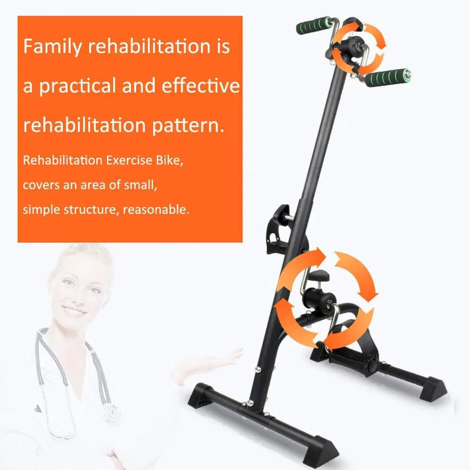 Adjustable Indoor Fitness Bike – Body, Arm & Leg Exercising & Physical Therapy Machine