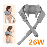 Foreverlily Wireless Neck and Shoulder Massager – Heated Kneading Massage Shawl