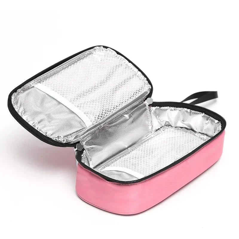 Portable Insulin Cooling Bag – Waterproof Thermal Diabetic Pill Organizer (5 Colors, No Gel)
