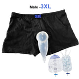 Reusable Male Wearable Silicone Urine Bag with Catheter & Drainage System
