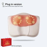 Jinkairui Shiatsu Neck & Back Massage Pillow with Heat – Multifunctional Cervical and Shoulder Massager
