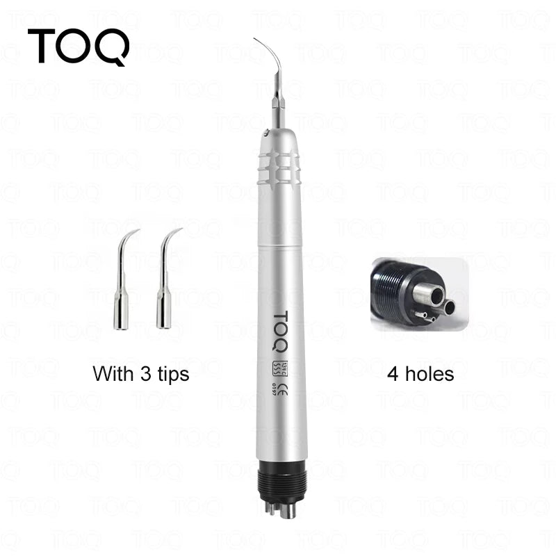 Dental Ultrasonic Air Scaler – Tooth Calculus Remover with 3 Cleaning Tips for Whitening & Hygiene