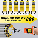 300 lbs Heavy-Duty Resistance Bands with Handles – Strength Training & Physiotherapy Exercise Strap