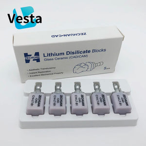 Lithium Disilicate Glass Ceramic Blocks C14 HT/LT – CAD/CAM Sirona Cerec Dental Veneer Material (5pcs/Box)