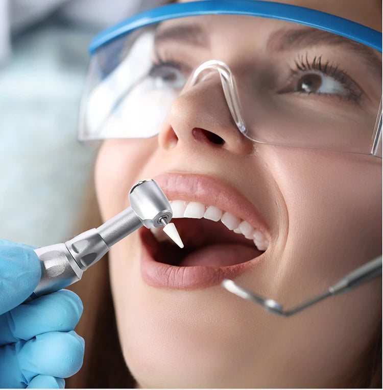 AZDENT Dental Low-Speed Contra Angle Handpiece – Latch Type, Fits E-Type Air Motors