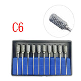 10PCS Assorted Tungsten Steel Dental Polisher Burs – 2.35MM Low-Speed Handpiece Drill Bits for Dental Lab
