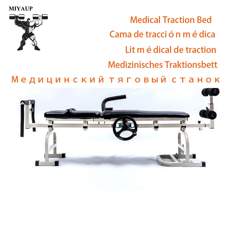 MIYAUP 2025 Medical Lumbar & Neck Traction Bench – Home Pain Relief & Tensioner