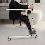 Electric Adjustable Patient Lift Transfer Chair – Foldable Handicap Shower & Commode Toilet Seat for Elderly Home Care