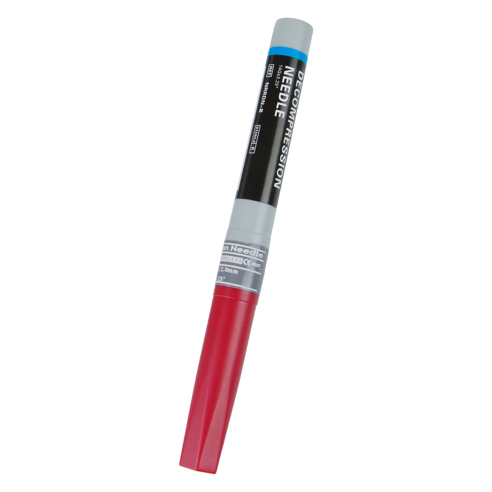 Sanke Rescue Pneumothorax Decompression Needle – 50G Chest Catheter for Trauma & First Aid IFAK Kits