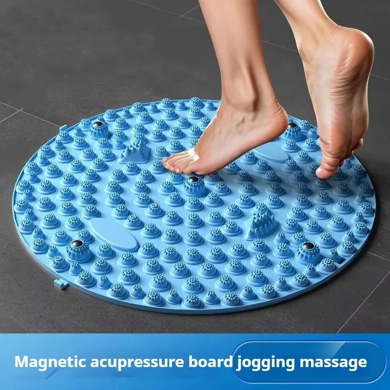 Foot Yoga Acupressure Massage Board – Round Exercise Pad for Muscle Relaxation & Meridian Therapy