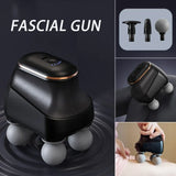 Mini Portable Fascia Gun – 4-Head High-Frequency Muscle Massage Gun
