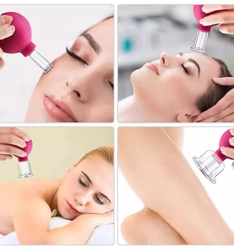 Tuhopeta Vacuum Cupping Glass Jar Cellulite Massager Acupuncture Suction Cup Slimming FatBurning Health Care Chinese MedicalTool
