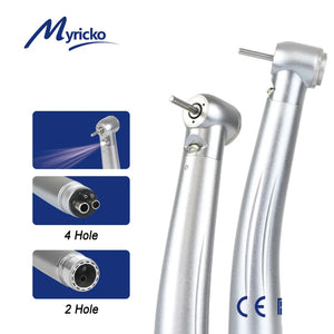 High-Speed LED Dental Handpiece – Straight Turbine Drill with Electric Motor for Dentistry