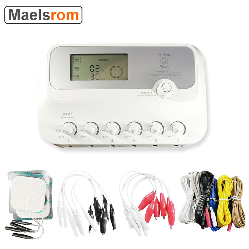 Hwato SDZ III Electro Low-Frequency Acupuncture Stimulator 6 Channels Acupuncture Needle Treatment for Nerve and Muscle Massage