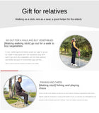 Foldable Walking Stick with Seat – Multi-Functional Non-Slip Crutch Chair for Elderly & Outdoor Use