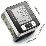 High-Accuracy Digital Wrist Blood Pressure Monitor – Electronic Sphygmomanometer with Automatic BP & Pulse Tracking