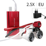 Dental Surgical Loupes 2.5X/3.5X with LED Light – Medical Magnifying Glasses for Dentistry & Surgery