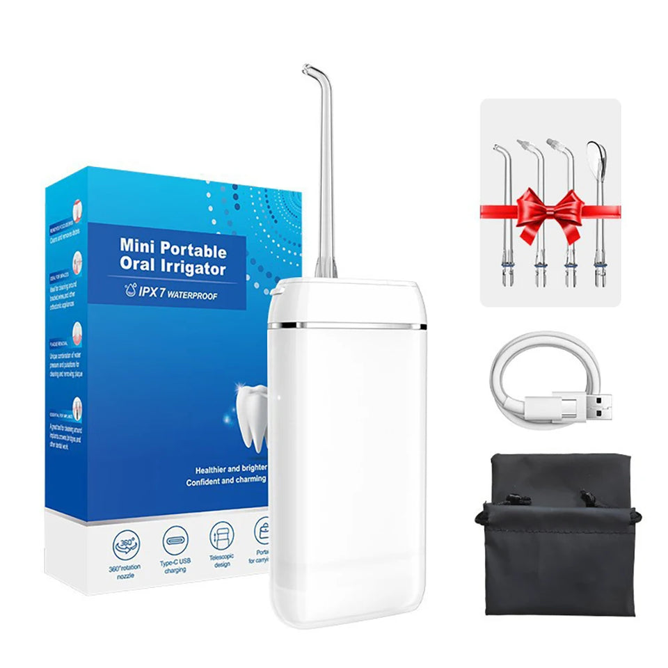 Portable High-Pressure Water Flosser & Oral Irrigator for Teeth