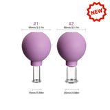 Rubber Head Glass Vacuum Cupping Chinese Therapy Set Hijab Jars AntiCellulite Suction Cups Massage Body Health Massager For Face