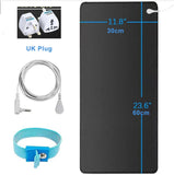 Earthing Mat with Wristband Soft PU Grounding Mat Pad Healthy Balance for Anxiety Relief & Better Sleep Earth Connected Therapy
