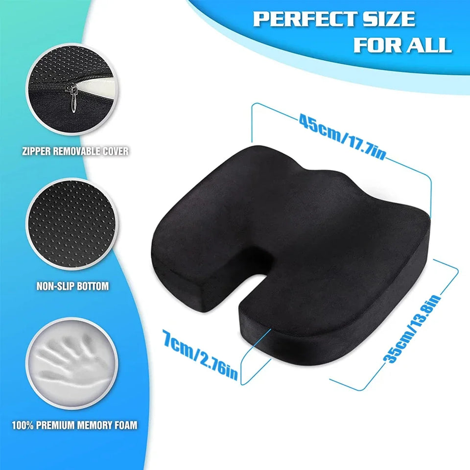 Seat Cushion Office Chair Cushions Coccyx Orthopedic Memory Foam U Seat Massage Chair Cushion Pad Car Massage Cushion