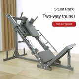 MIYAUP Dual-Function Reverse Kick & Squat Machine – Commercial Gym Leg Strength Trainer