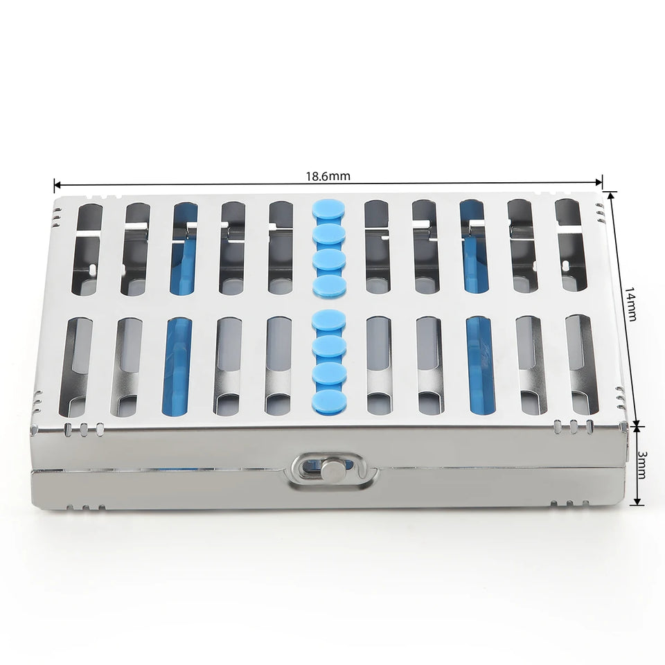 AZDENT Dental Sterilization Rack – Autoclavable Surgical Cassette & Disinfection Tray