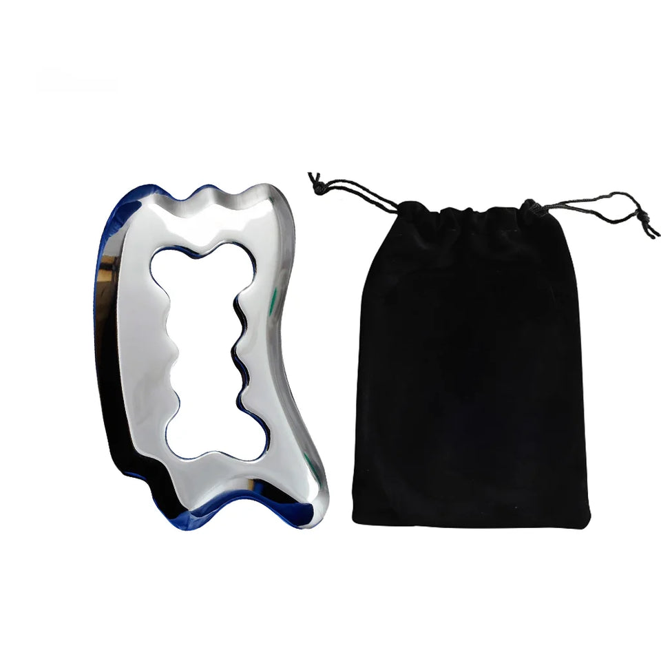 Stainless Steel Gua Sha Massage Tools Muscle Scraper Tool,Graston Tool Set for myofascial Release,Scar Tissue Massager for Back