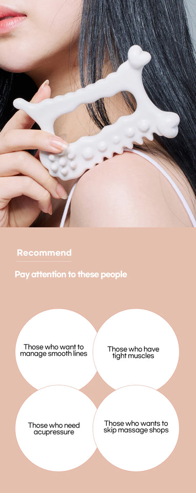 D-tok Skin scraping Gua sha ceramic Korea Gouache scraper tools face massager Face Factory head massager