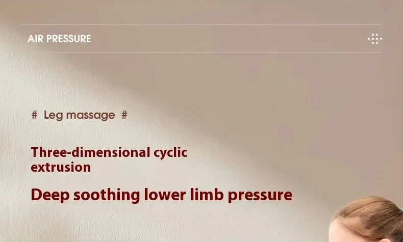 Air Pressure Leg Massager Foot Massage Boots Kneading Squeeze Deep Relaxation Calf With Remote Control