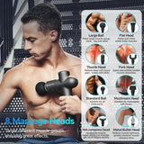 Booster Massage Gun – Smart Electric Fascia Massager for Deep Tissue Muscle Relaxation & Fitness Recovery