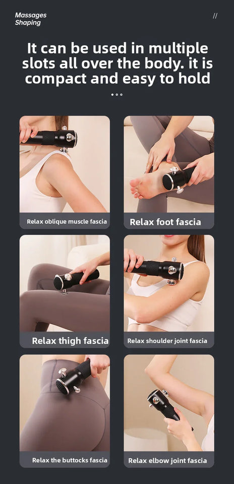 High-Frequency Fascia Massage Gun – 3-Speed Full Body Muscle Relaxation Tool