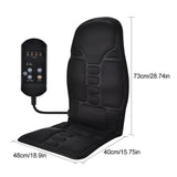 Electric Massage Chair Pad Heating Vibrating Full Body Back Massager Car Chair Cushion Home Office Lumbar With Remote Controls