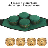 Brass Copper Box Smokeless Moxibustion Bag hierbas medicinales Burner Moxa Therapy Body Acupoint Meridian Warm Massage