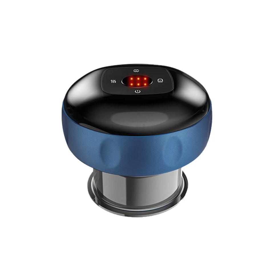 Electric Vacuum Cupping Massager Anti-Cellulite Suction Cups Heating Guasha Fat Burning Skin Scraping Body Slimming