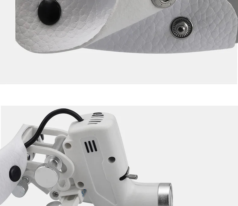 Dental Surgical Loupes with LED Headlight – 2.5X/3.5X Binocular Magnifier with Adjustable 5W Lamp