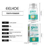 EELHOE Teeth Whitening Powder – 5-Day Stain & Tartar Remover, Fresh Breath, Yellow Teeth Cleaner (50g)