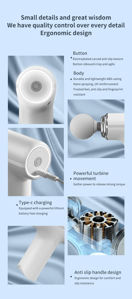 Mini Massage Gun – Wireless Deep Tissue Muscle Relaxation Massager