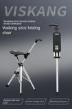 Foldable Walking Stick with Seat – Multi-Functional Non-Slip Crutch Chair for Elderly & Outdoor Use