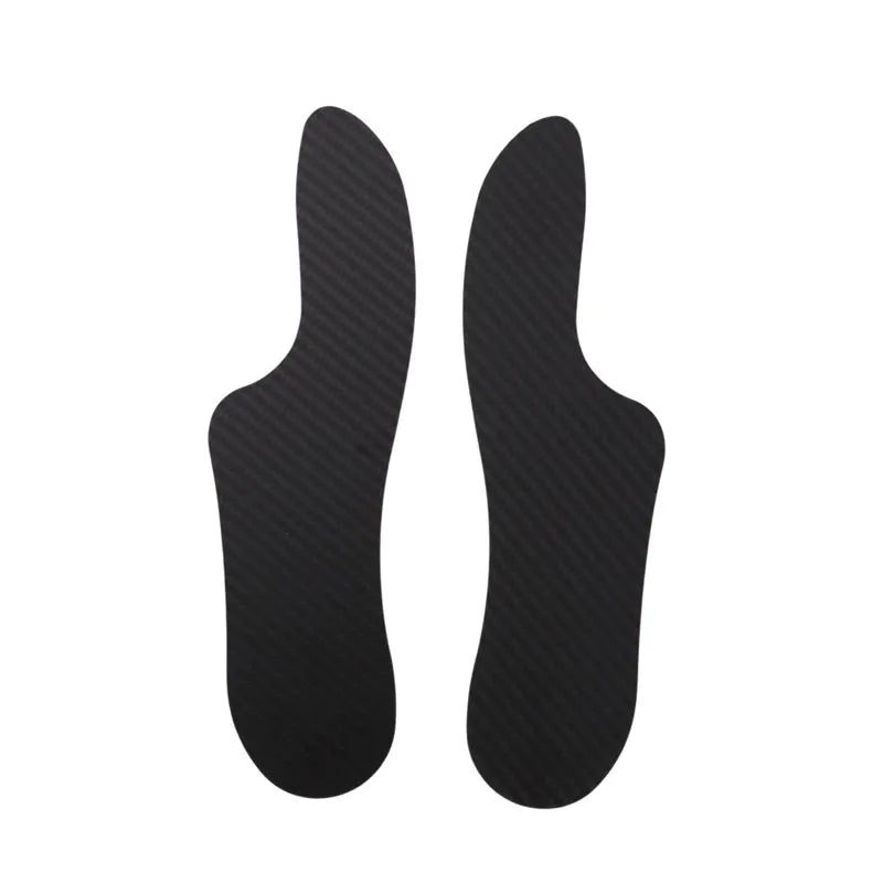 1 Pair Carbon Fiber 3K Plate Insoles – Support for Morton's Toe, Turf Toe, Hallux Rigidus, Arthritis & Limitus – Running & Hiking