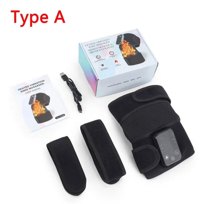 Smart Air Pressure Knee Plate Wireless Traffic Light Knee Massager Compression Airbag Leg Muscle Massage Smart Massager