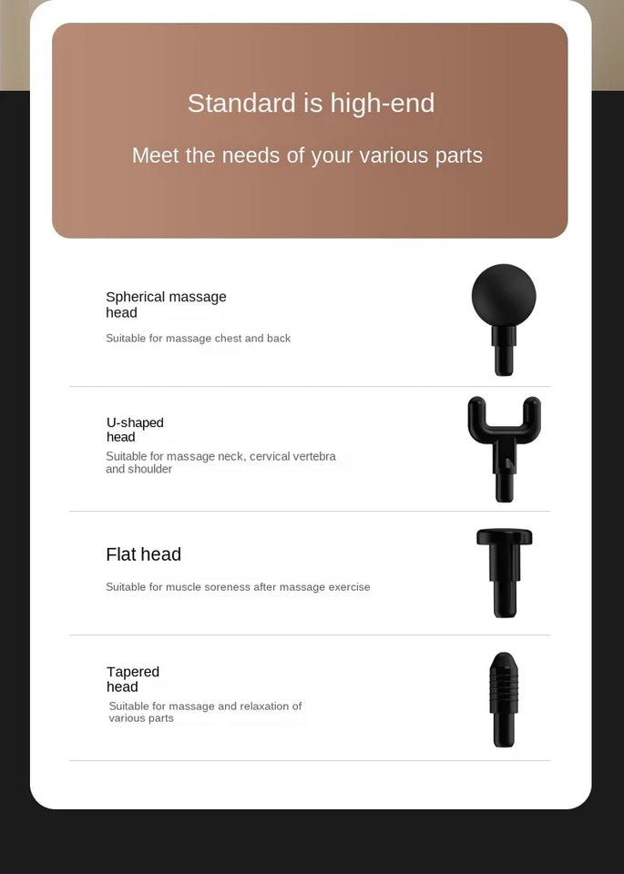 Long-Handle Massage Gun – Multifunctional Deep Tissue Percussion Massager for Full Body Muscle Relaxation