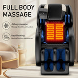 Zero Gravity Full Body Massage Chair with Heat, Airbags & Foot Roller