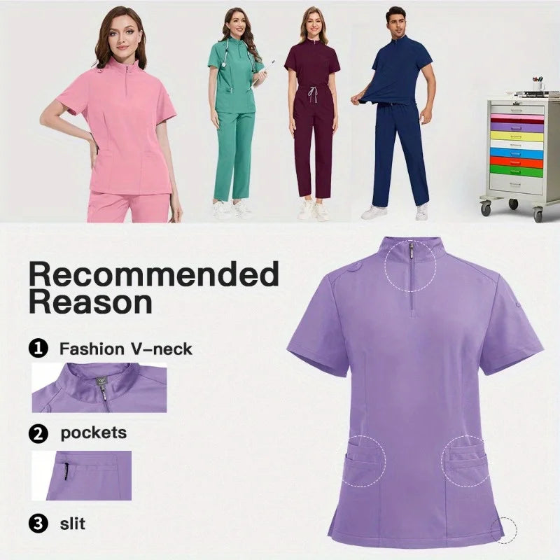 Unisex CNurse Hospital Sweatshirt & Nursing Pants Set
