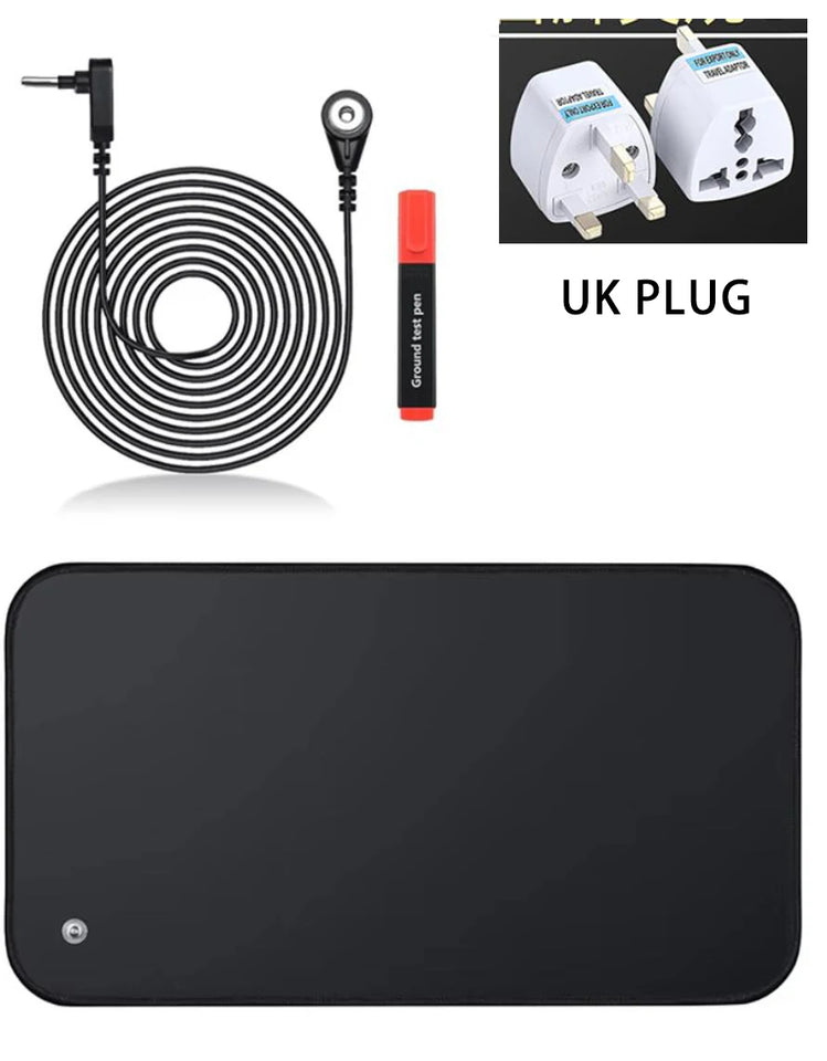 30X60CM Earthing Mat Grounding Pad for Improves Sleep,Enhanced Circulation,Reduces Inflammation & Pain Grounding Mat for Desk