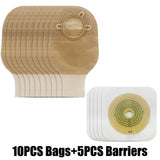 Open Clip Ostomy Bags – Two-Piece Drainable Colostomy & Ileostomy Pouches with Hoop & Loop Closure for Stoma Care
