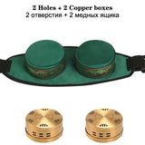 Brass Copper Box Smokeless Moxibustion Bag hierbas medicinales Burner Moxa Therapy Body Acupoint Meridian Warm Massage