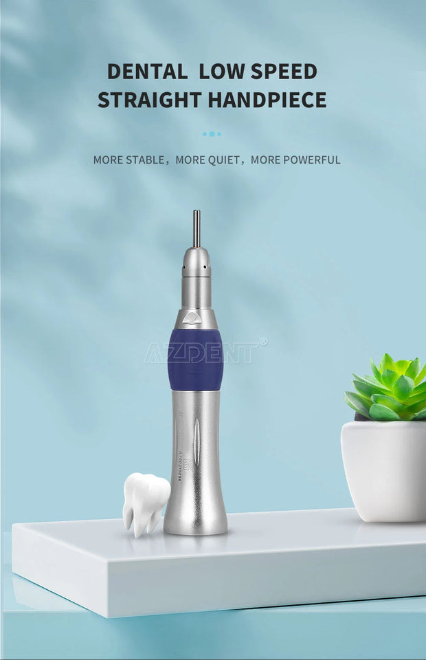 AZDENT Dental Low-Speed Contra Angle Handpiece – Latch Type, Fits E-Type Air Motors